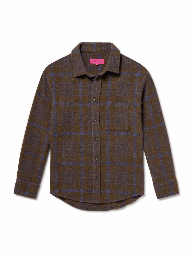 Photo: The Elder Statesman - Checked Cashmere Overshirt - Brown