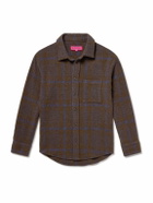 The Elder Statesman - Checked Cashmere Overshirt - Brown