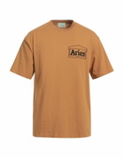 Aries Mens T-shirt in Camel