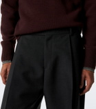 Studio Nicholson Pull pleated wool wide-leg pants