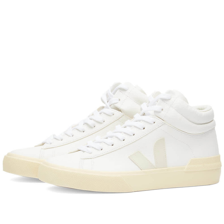 Photo: Veja Men's Minotaur High Top Sneakers in White/Pierre/Butter