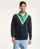 Brooks Brothers Men's French Terry Half-Zip Sweatshirt | Navy
