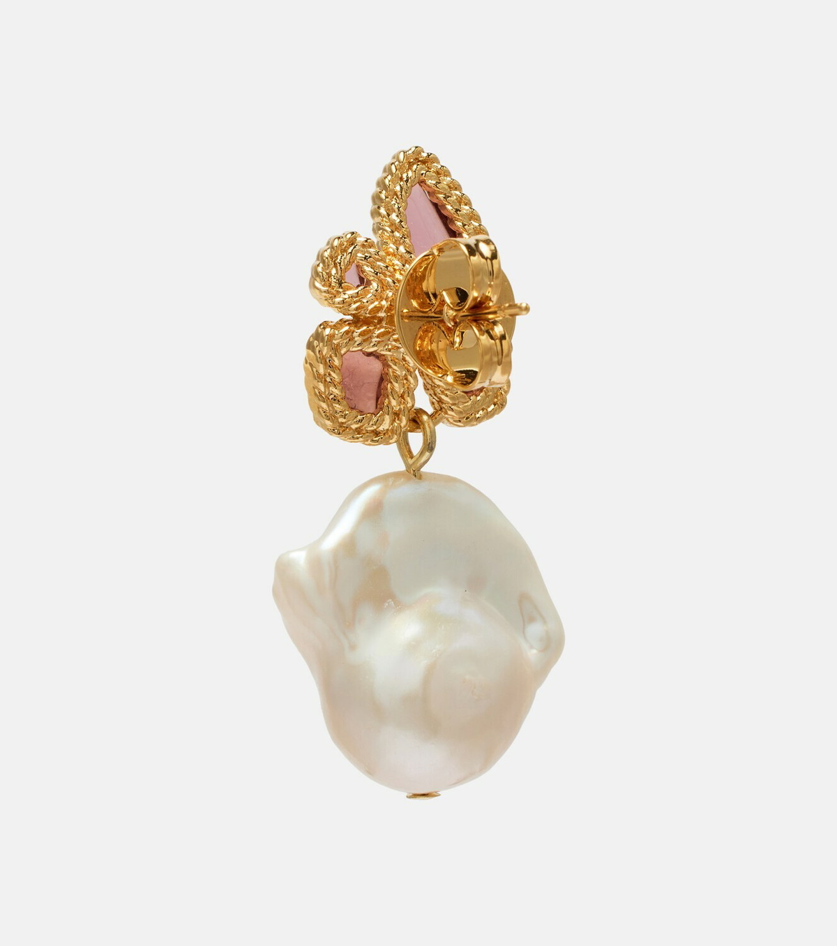 Zimmermann Bloom embellished pearl drop earrings