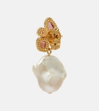 Zimmermann Bloom embellished pearl drop earrings