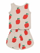 JELLYMALLOW Apple Print Cotton Tank Top & Shorts