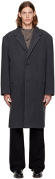 LEMAIRE Gray Chesterfield Coat
