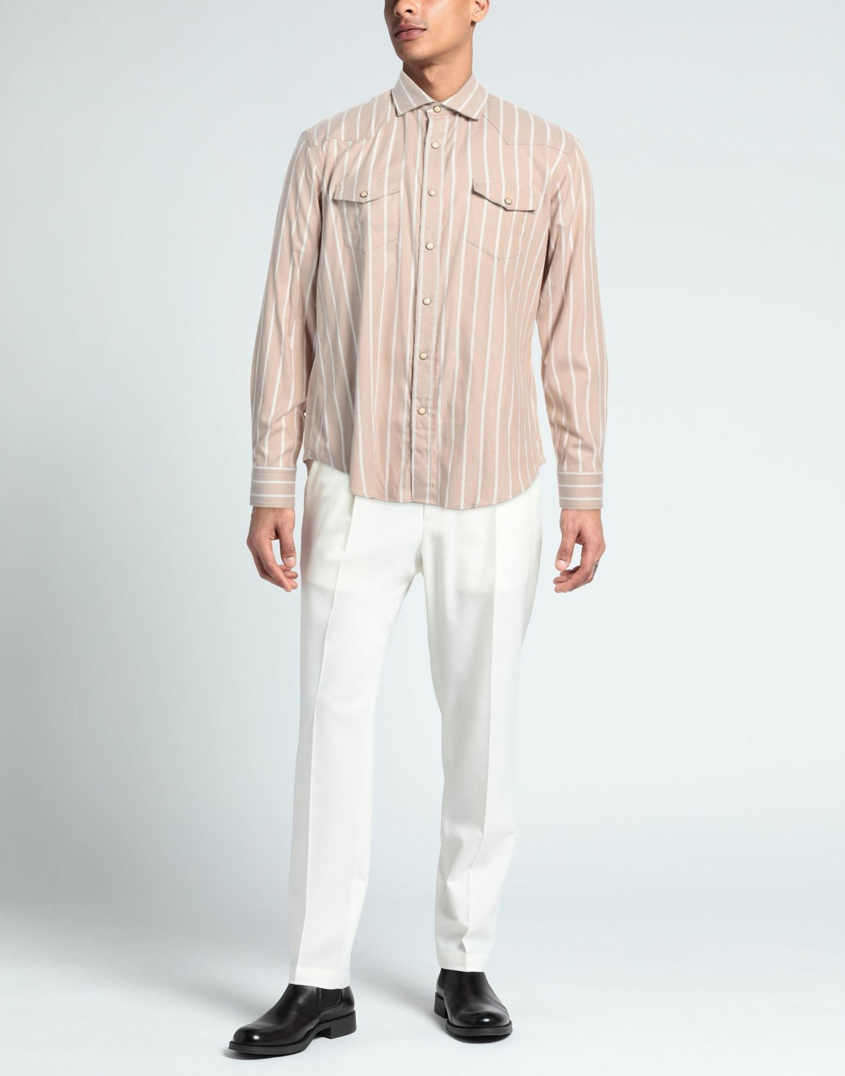 Eleventy Mens Shirt in Beige