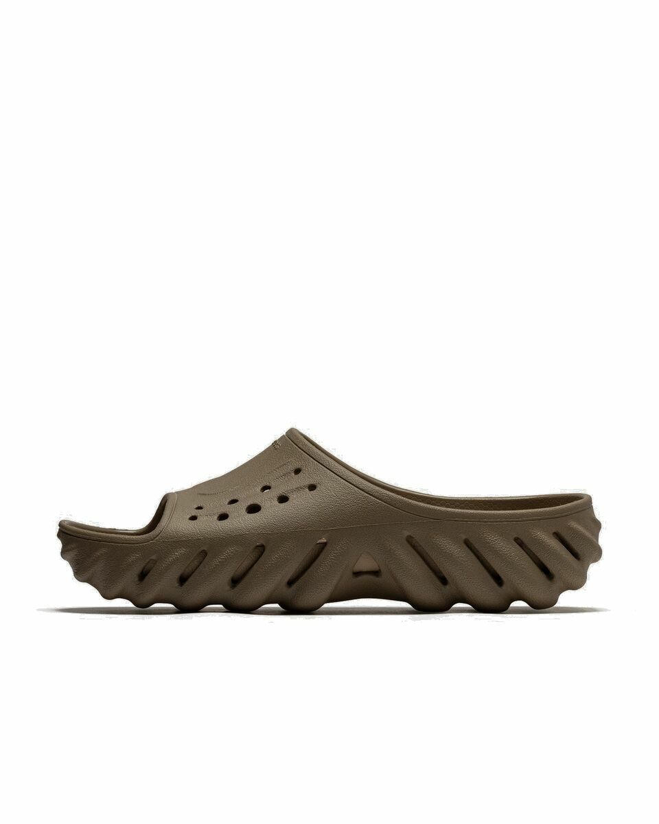 Photo: Crocs Echo Slide Brown - Mens - Sandals & Slides