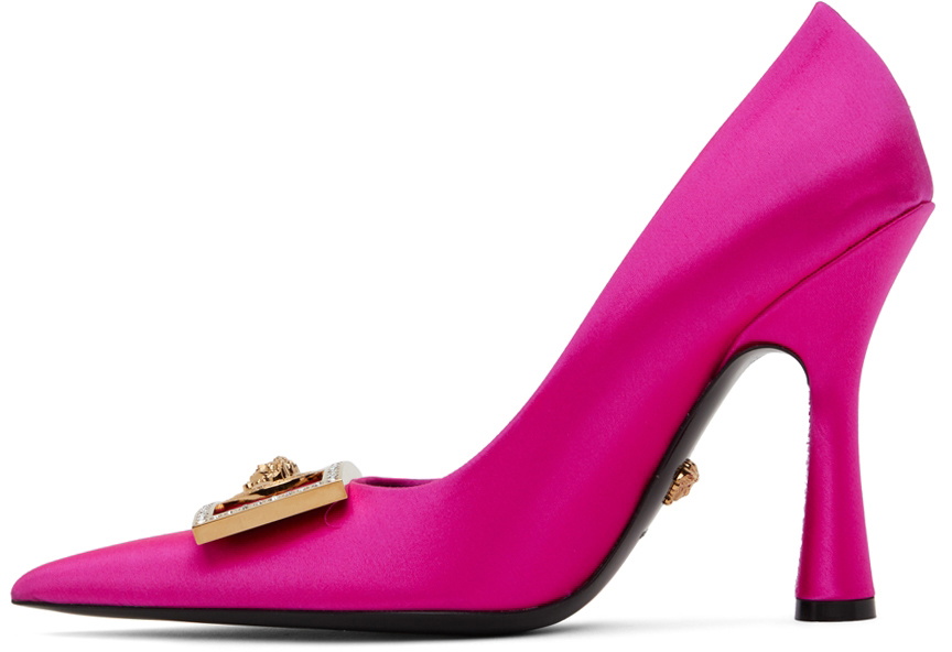 Versace Pink Medusa Heels Versace