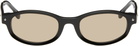 BONNIE CLYDE Black & Brown Roller Coaster Sunglasses