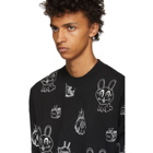 McQ Alexander McQueen Black Bunny Sticker Sweatshirt