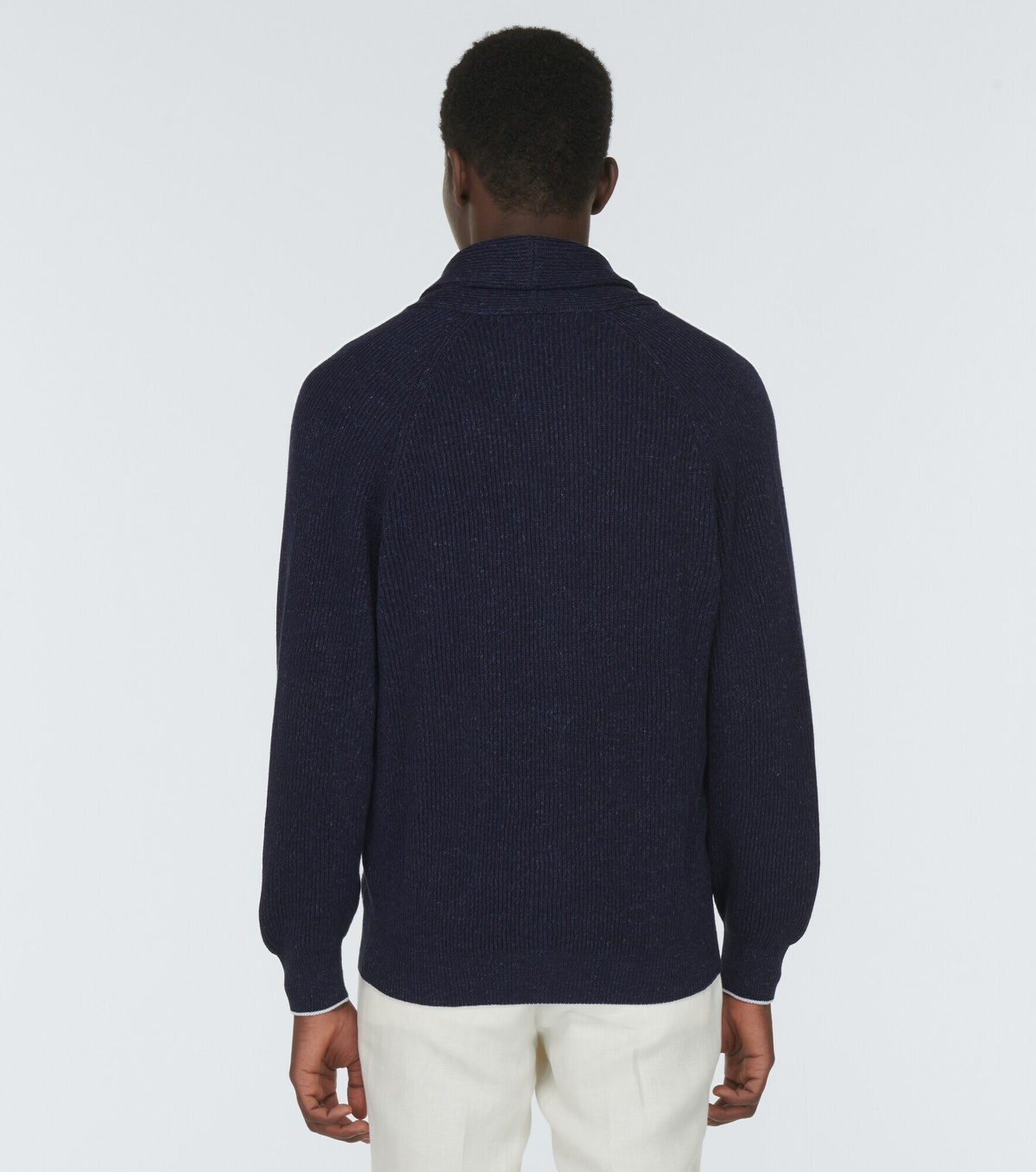Cardigan Brunello Cucinelli - Taille S/M - Paillettes, Ceinture - Coton Beige - Neuf Sans étiquettes