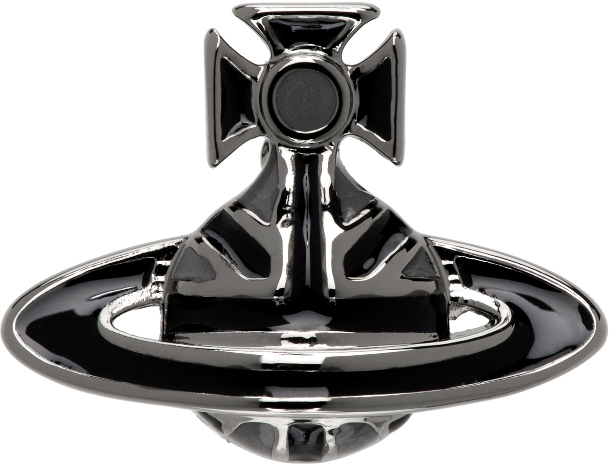 Vivienne Westwood Gunmetal Jack Single Stud Earring Vivienne Vivienne Westwood Gunmetal Jack Single Stud Earring Vivienne