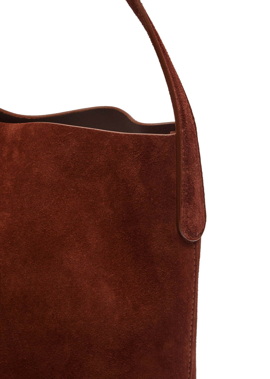 Mansur Gavriel Cabas Everyday Suede Tote - Chocolate - One Size