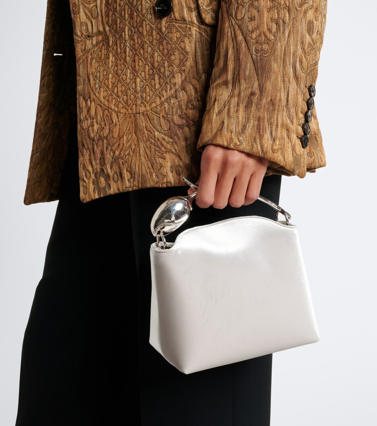Erdem Bloom Mini velvet top-handle bag