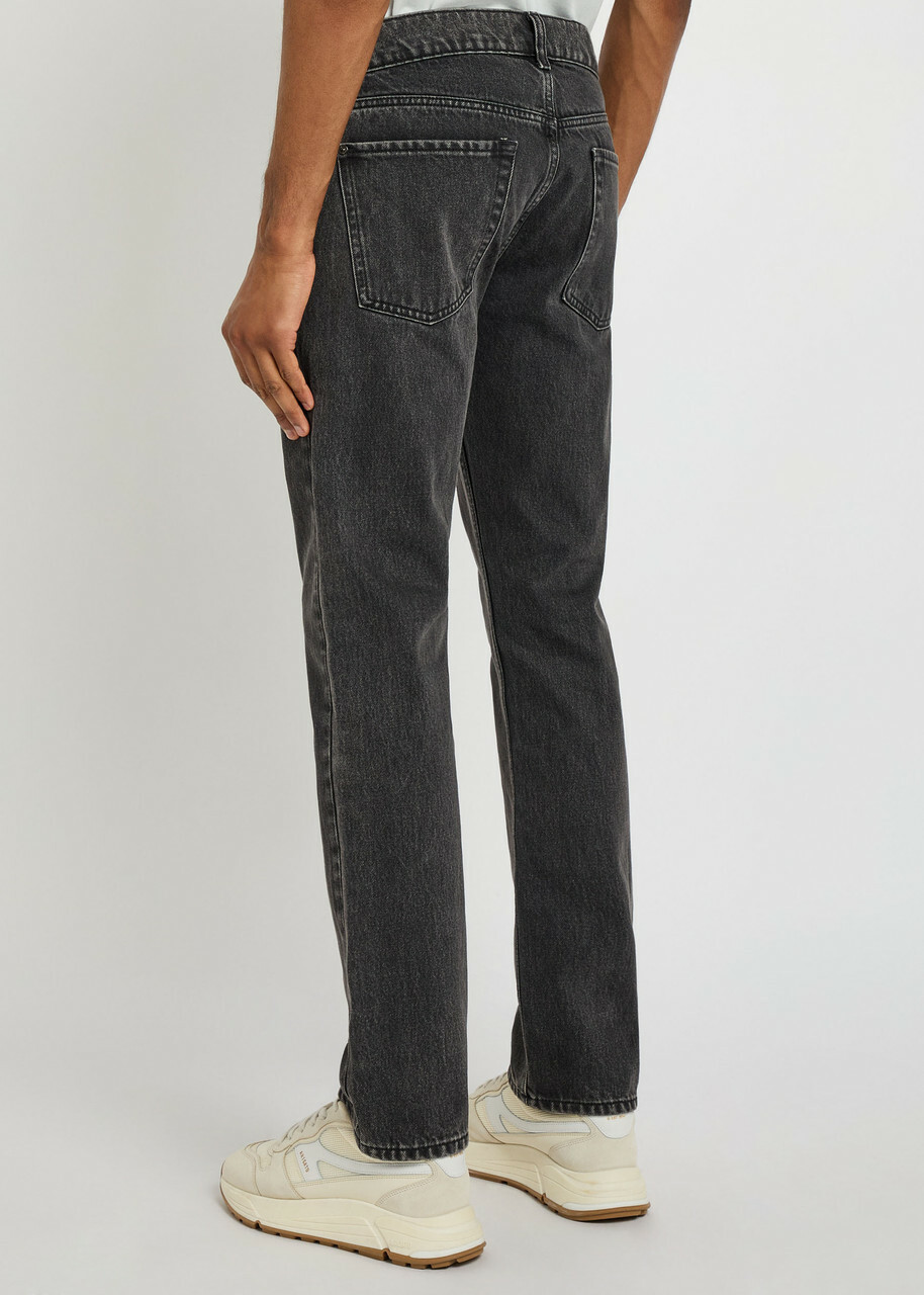7 For All Mankind Modern Straight-leg Denim Jeans Black