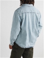 Stussy - Fleece-Lined Padded Denim Overshirt - Blue