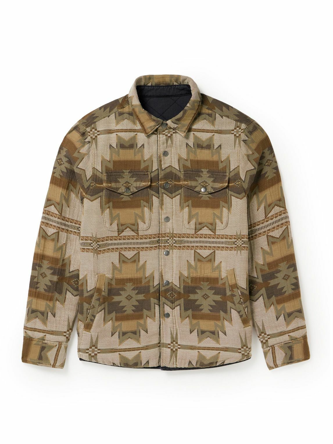 Faherty Reversible Jacket Faherty - Doug Good Feather Bondi Reversible Quilted Organic Cotton ...