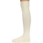 Baserange Off-White Overknee Socks