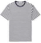 Mr P. - Striped Cotton-Jersey T-Shirt - Men - Navy