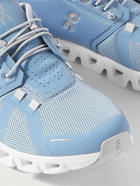 ON - Cloud 5 Rubber-Trimmed Mesh Sneakers - Blue