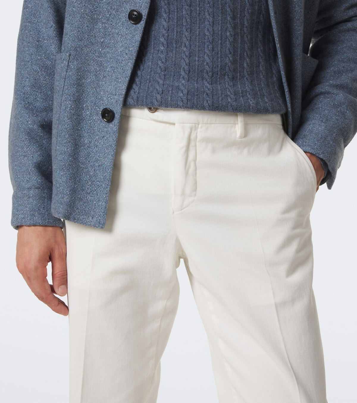 Fedeli Cotton-blend chinos