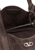 Valentino Nellcôte Large Studded Suede Tote - Brown - One Size