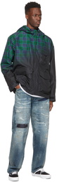 Neighborhood Black & Green Check Fade E Jacket