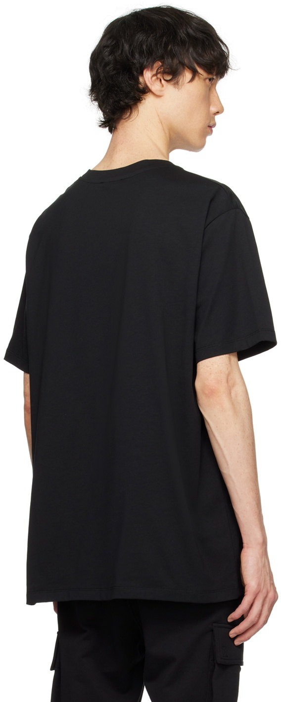 Balmain Black Metallic Flocked T-Shirt Balmain