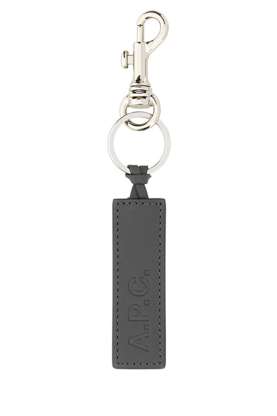 Photo: A.P.C. Dark Grey Leather Key Ring