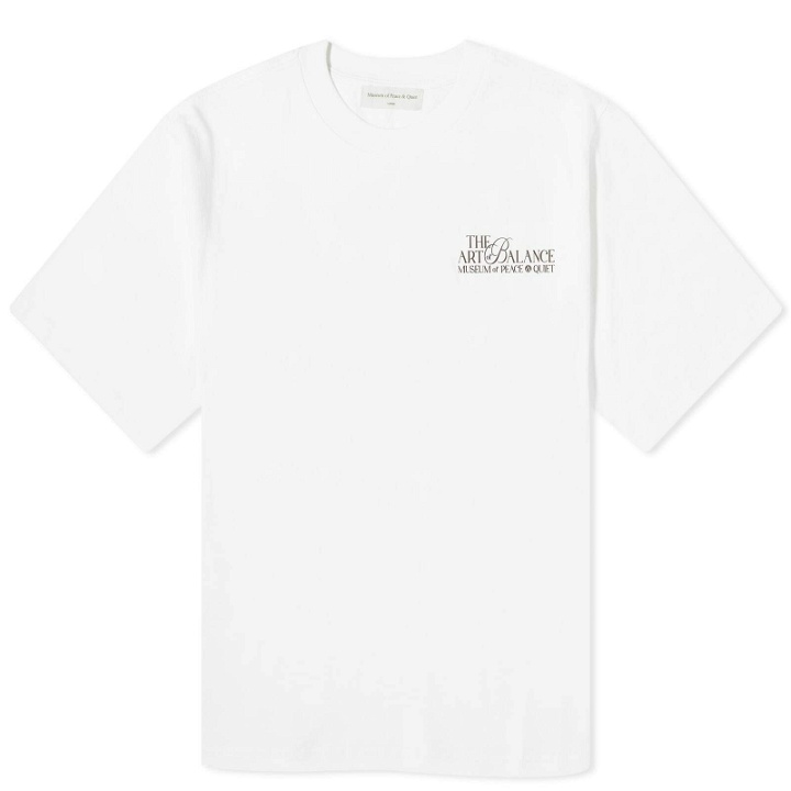 Photo: Museum of Peace and Quiet Men's Art Of Balance T-Shirt in White