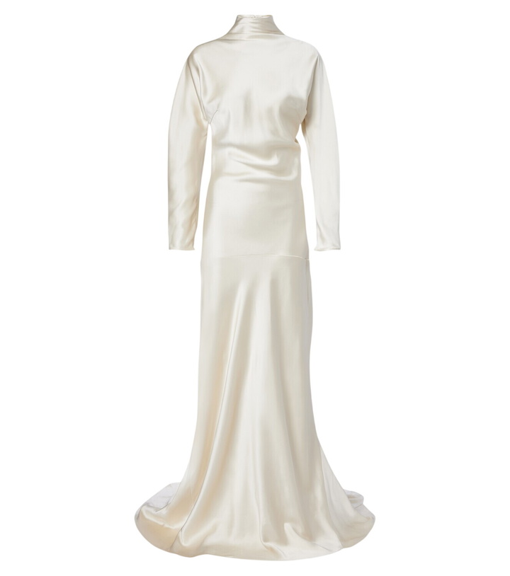 Photo: Róhe Bridal draped satin gown