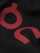 ON - Club Printed Organic Cotton-Blend Jersey Hoodie - Black