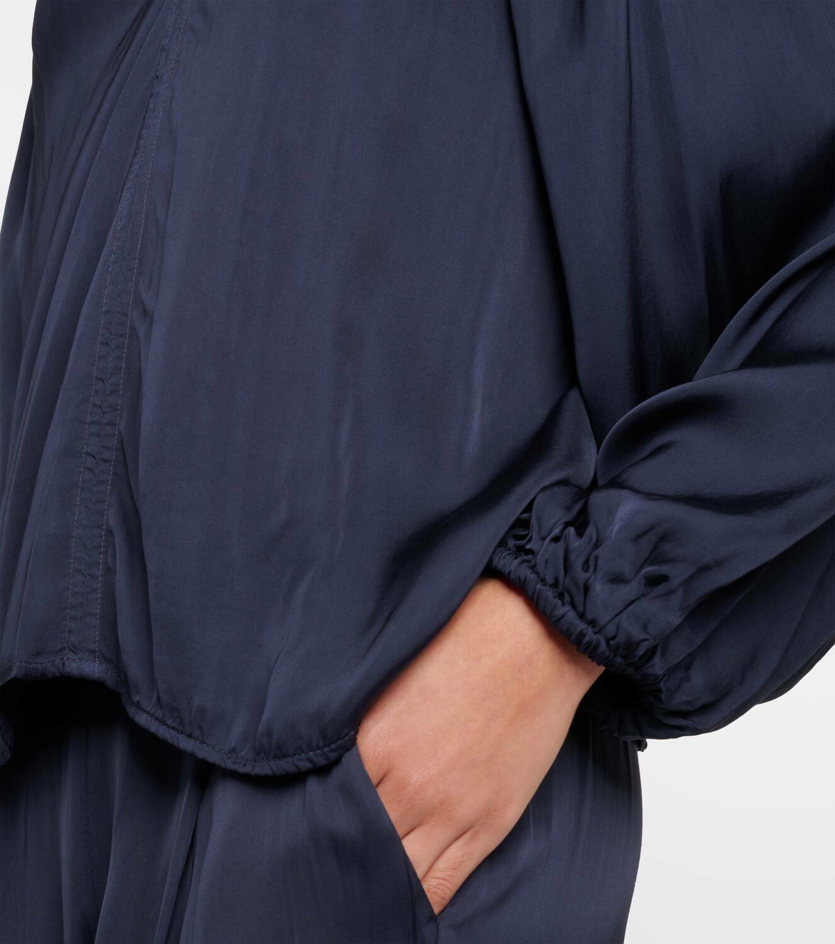 Velvet Noria satin blouse