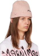 Marni Pink Hand-Stitched Beanie