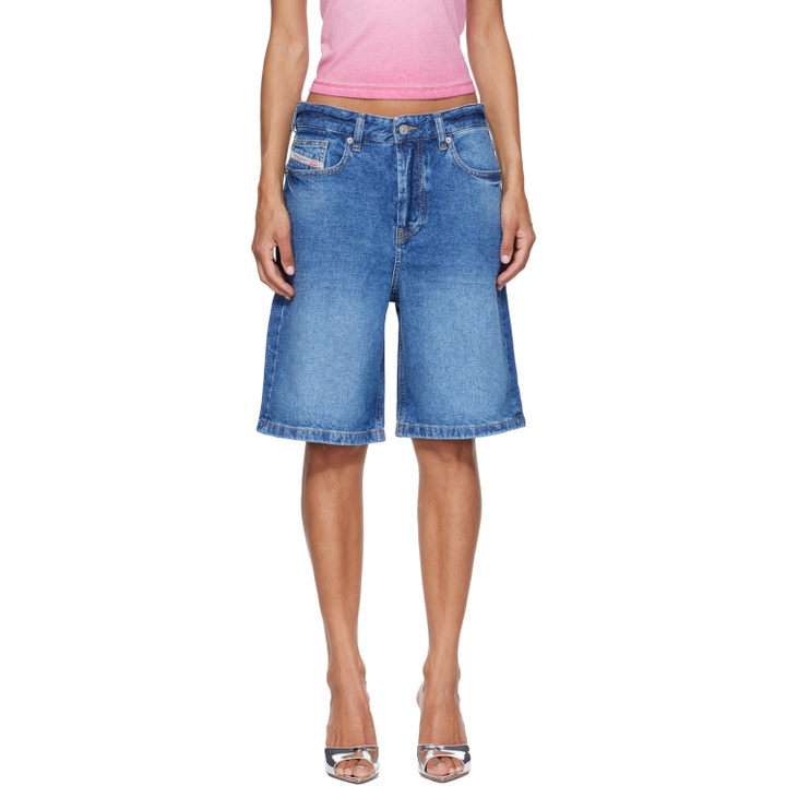 Photo: Diesel Blue De-Sire-Short Denim Shorts