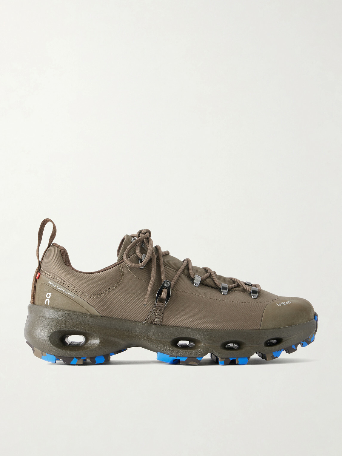 LOEWE - On Cloudsolo Hiker Rubber-Trimmed Twill Sneakers - Green