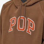 Pop Trading Company Men's Arch Logo Popover Hoody in Rain Drum