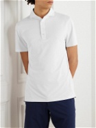 G/FORE - Rib Gusset Stretch Tech-Piqué Golf Polo Shirt - White