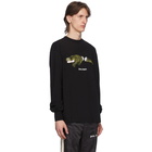 Palm Angels Black Croco Long Sleeve T-Shirt