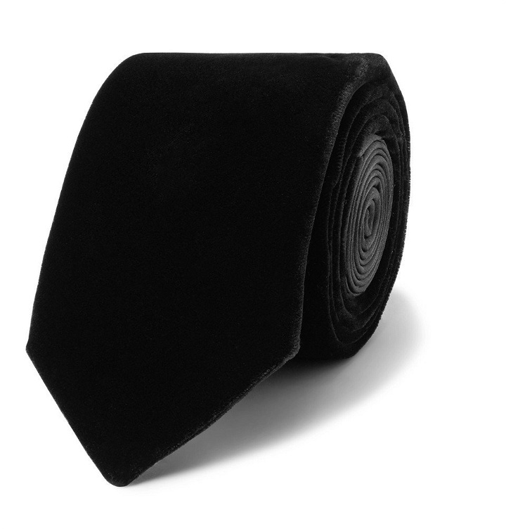 Photo: Lanvin - 7cm Velvet Tie - Black