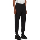 Alexander McQueen Black Organic Loopback Jersey Lounge Pants