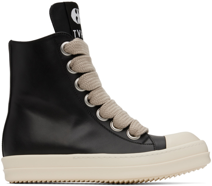 Photo: Rick Owens SSENSE Exclusive Black KEMBRA PFAHLER Edition Jumbo Lace Sneakers