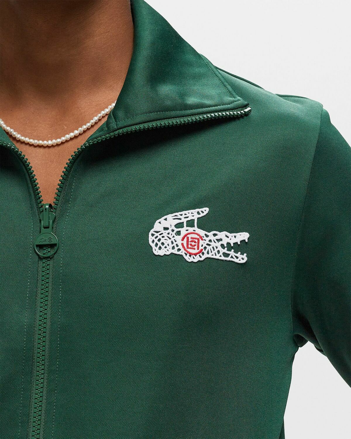 Lacoste X Clot Sweatshirt Green Track Jackets Lacoste