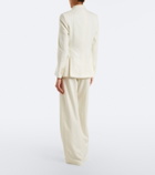 Eleventy Wool and cashmere wide-leg pants