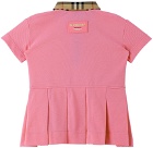 Burberry Baby Pink Vintage Check Trim Dress