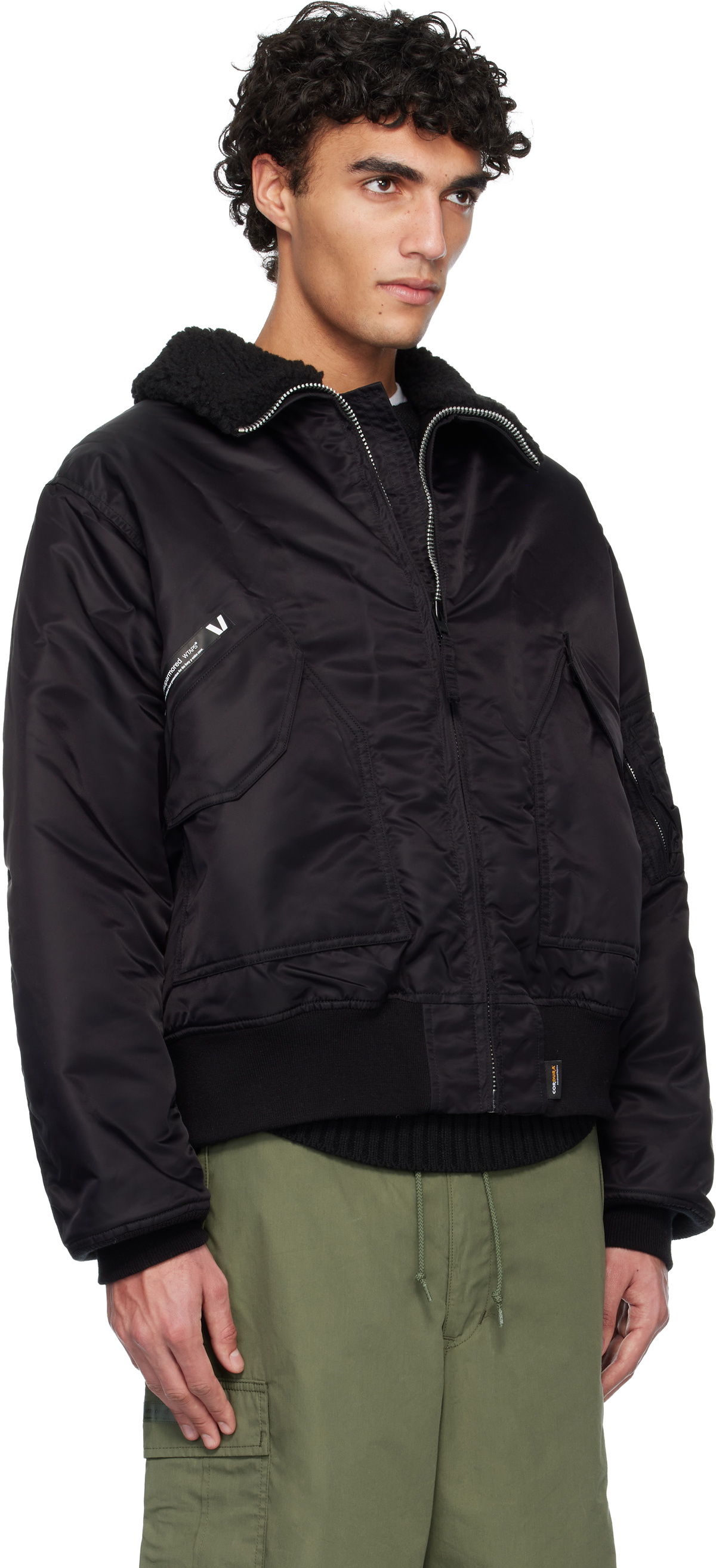 WTAPS Black Drab ES Bomber Jacket WTAPS