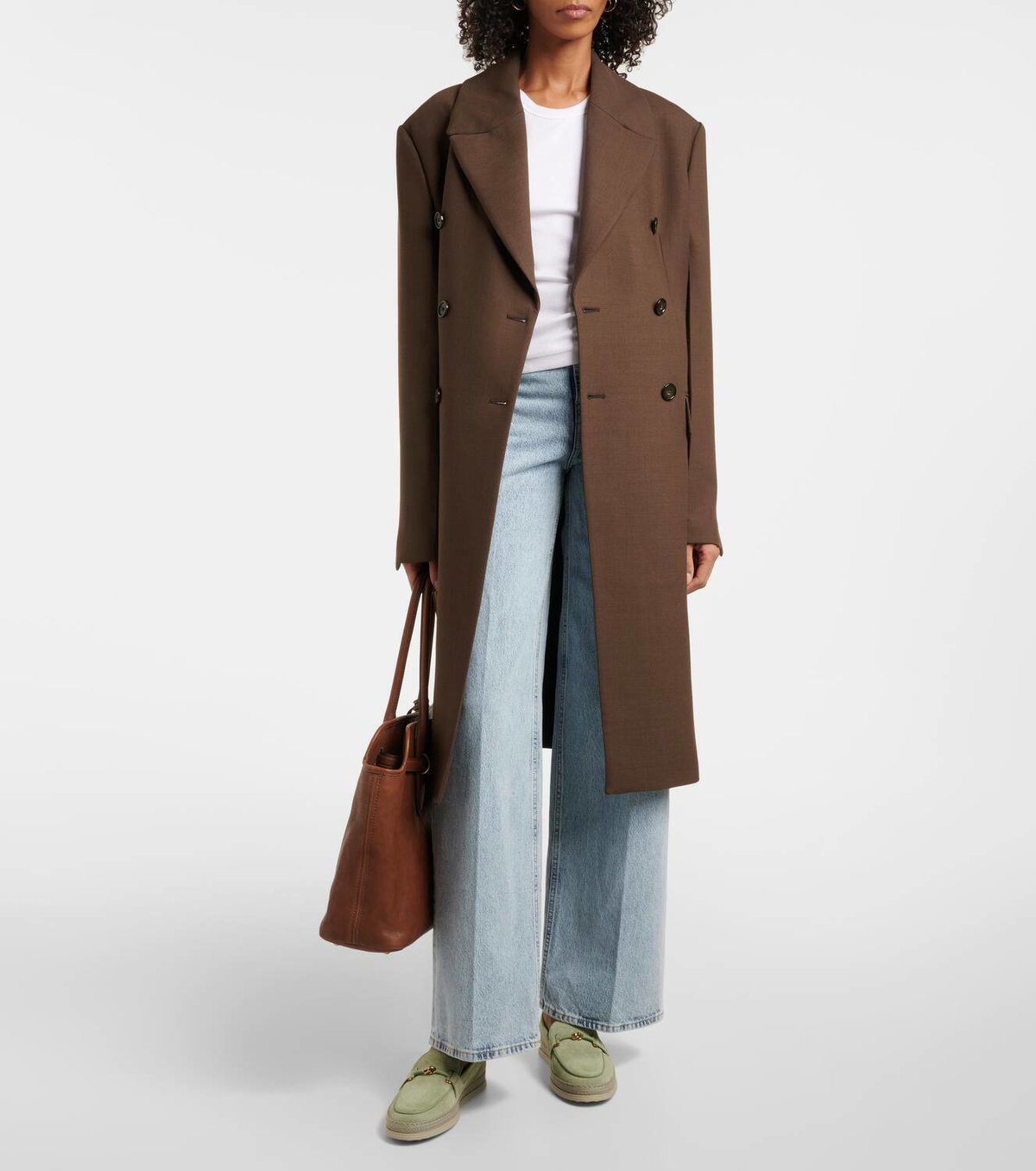 Tod's T Ring suede loafers