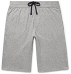 James Perse - Mélange Loopback Supima Cotton-Jersey Drawstring Shorts - Gray