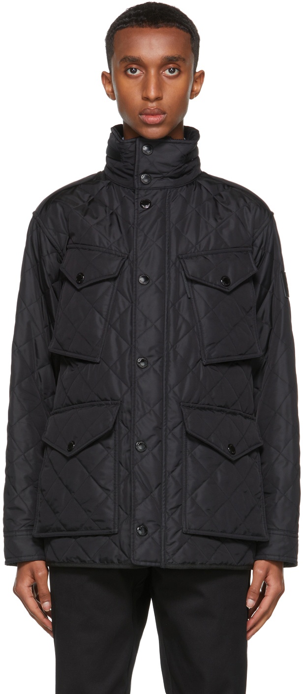Burberry Black Quilted Field Jacket Burberry